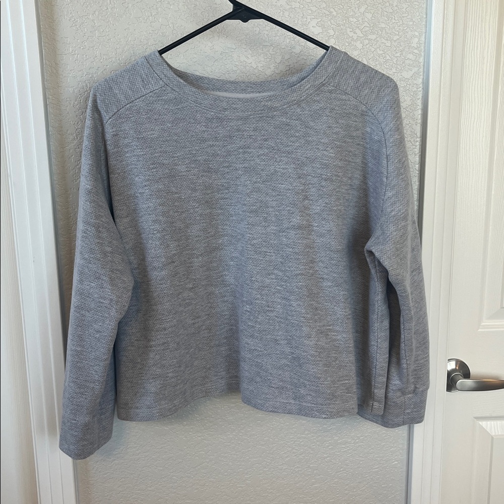 Varley Gray Cropped Sweatshirt Sz Small